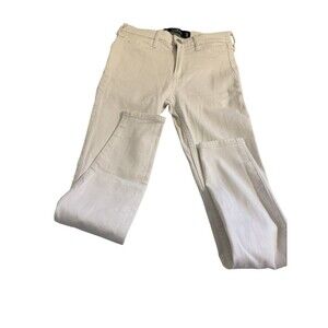Hollister High Rise Jean Legging Womens Size 24X26 Advance Stretch White EUC